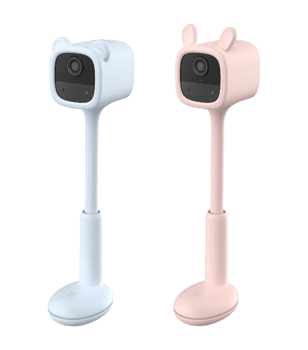 Babyphone Vidéo Connecté EZVIZ BM1 1080p – Détection de Pleurs IA, Vision Nocturne Discrète, 100% Sans Fil – Rose