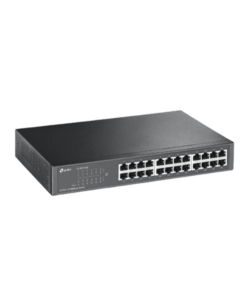 TP-Link TL-SF1024D – Switch non manageable 24 × 10/100 Mbps, rackable — TP-Link Réseaux