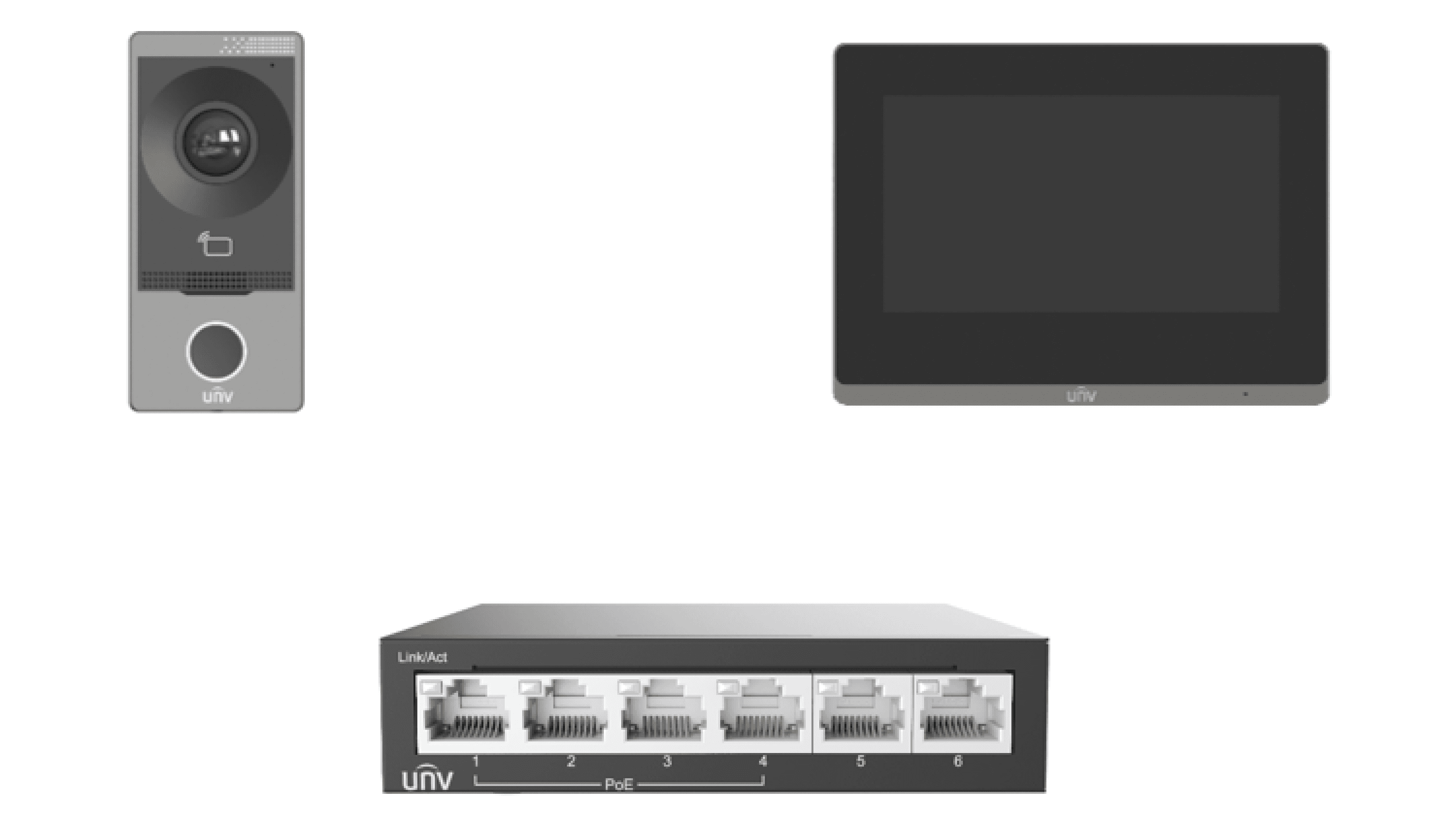 UNV VIDEOPHONE IP +  SWITCH 5P POE