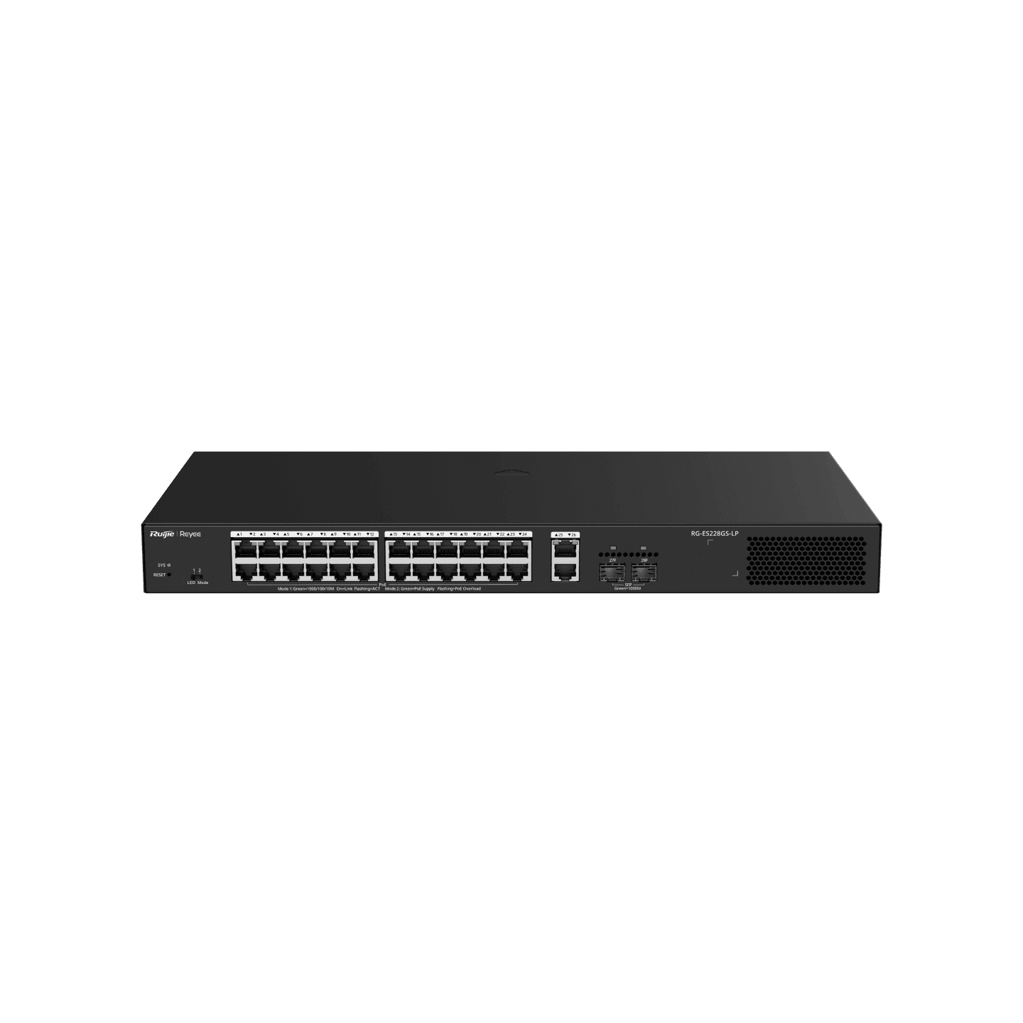 RUIJIE SWITCH 24 PORT POE +2 PORT UPLINK GIGABIT