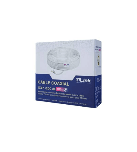 CABLE DOUBLE COAXIAL 100M  TT-LINK