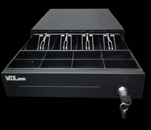 WDLINK TIROIR-CAISSE BLACK  24V 4.5 KG 4 BILLS 8    (405 X 415 X 145MM)
