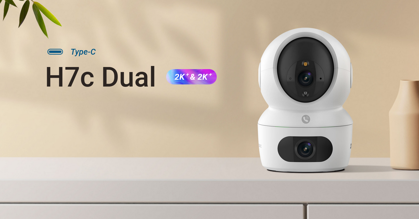 Caméra H7c Dual 2K Wi-Fi EZVIZ