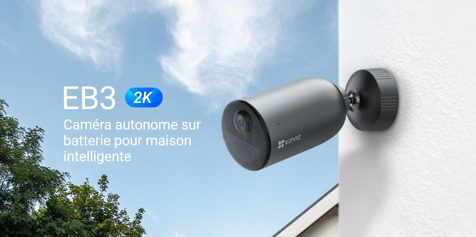 Caméra EB3 2K autonome sur batterie EZVIZ