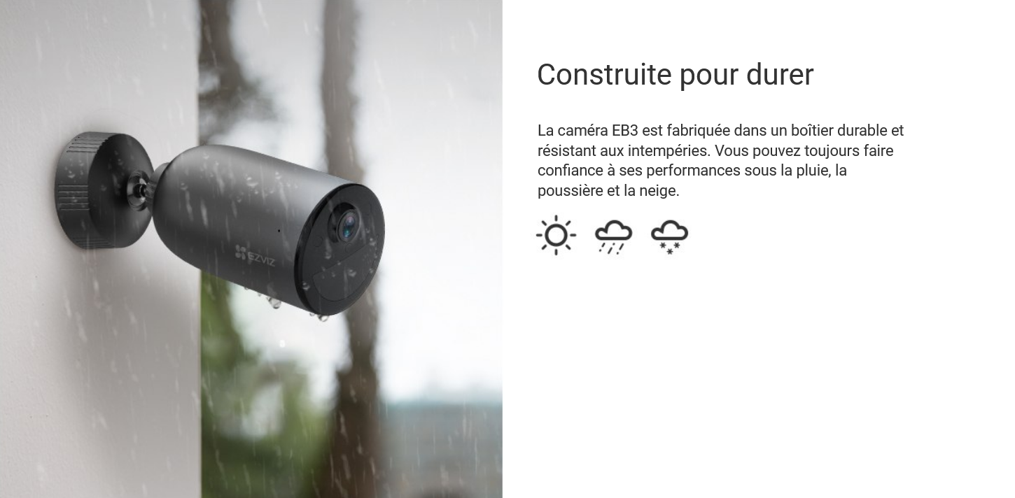 Caméra EB3 2K autonome sur batterie EZVIZ