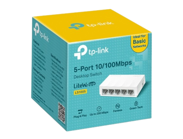 TP-Link LS1005 – Switch bureau 5 ports Fast Ethernet 10/100 Mbps 2
