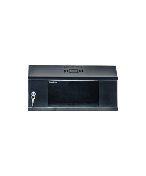 Armoire 4U Seculink – Coffret mural en acier avec porte vitrée, 520×350×205 mm 1