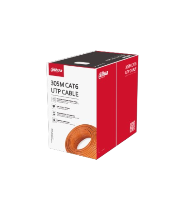 Dahua DH-PFM922I-6UN-C-V2 – Câble UTP Cat6 305 m, CCA, PoE, gaine PVC ignifuge 1