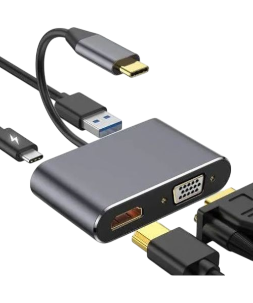 Adaptateur Type-C vers HDMI + VGA 1
