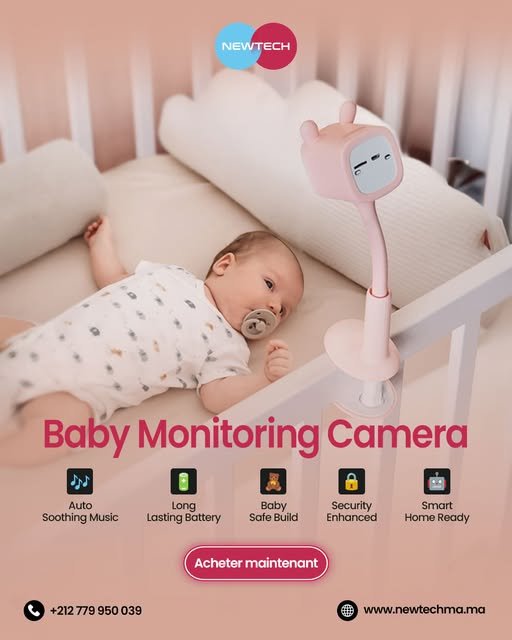 CS-BM1-description-1.jpg Babyphone Vidéo Connecté EZVIZ BM1 1080p - Détection de Pleurs IA, Vision Nocturne Discrète, 100% Sans Fil - Rose 3