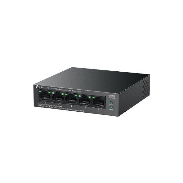 Switch de Bureau TP-Link LS105GP 5 Ports Gigabit avec 4 Ports PoE+ 3